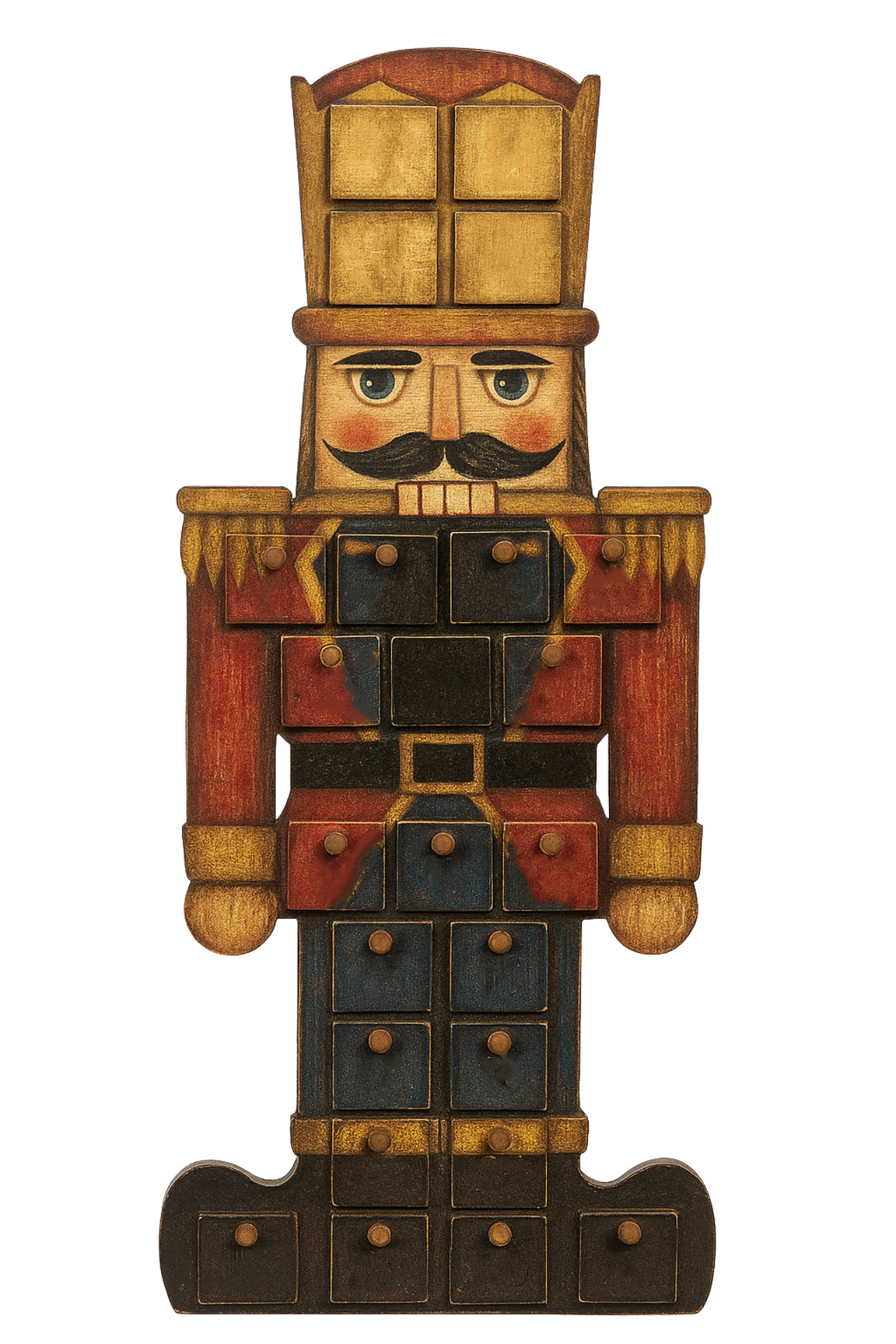 The Nutcracker Advent Calendar with 24 numbered Christmas doors